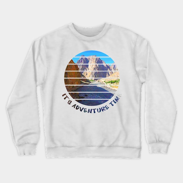 Adventure is Calling I have to go walking outside in nature and enjoy the hike in the beautiful surrounding between rivers, trees, rocks, wildlife and green fields. Hiking is a pure gem of joy.   Crewneck Sweatshirt by Olloway